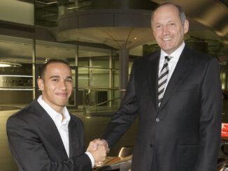Lewis Hamilton mit Ron Dennis (McLaren)